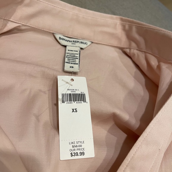 Banana Republic New****fitted pink blouse sz XS - Picture 7 of 10
